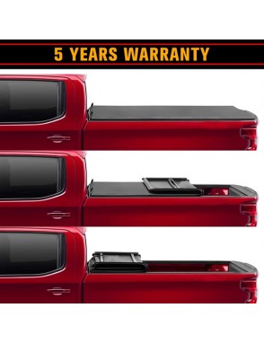 Soft Tri-Fold Tonneau Cover For 2005-2015 Toyota Tacoma 5FT Bed