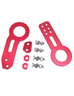 Specialized Aluminum Alloy Car Front & Rear Tow Hook for Common Car Red
