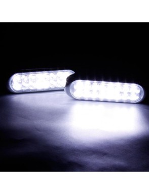 2pcs Auto 16 LED Fog Lights 12V White