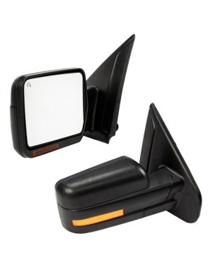 [LED Sequential Signal] Left Right For 07-14 Ford F150 Power Heated Side Mirrors